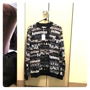 Balenciaga sweat shirt.